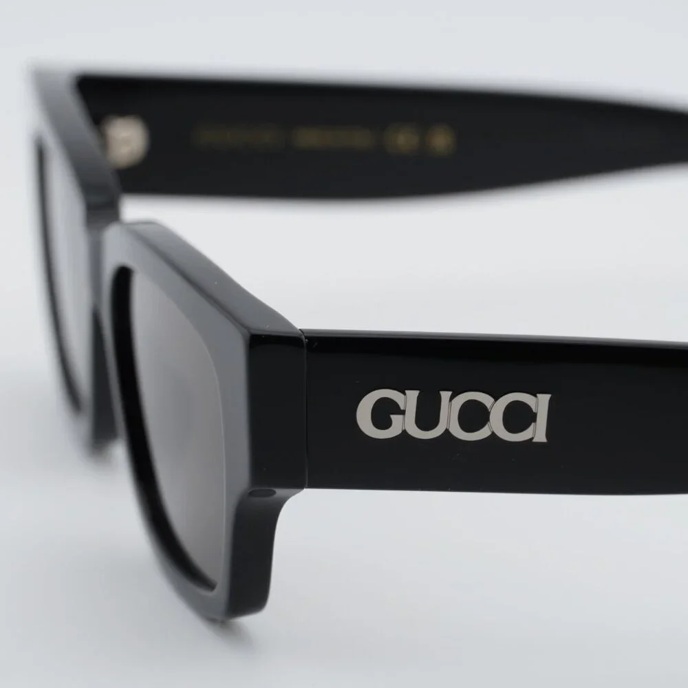 Gucci GG1794S 001 Sunglasses Black Square Frame, Grey Lenses